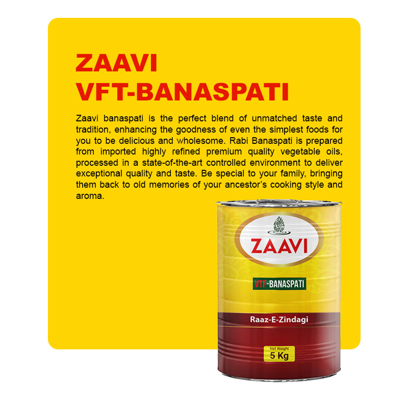 ZAAVI BANASPATI GHEE 5 KG TIN