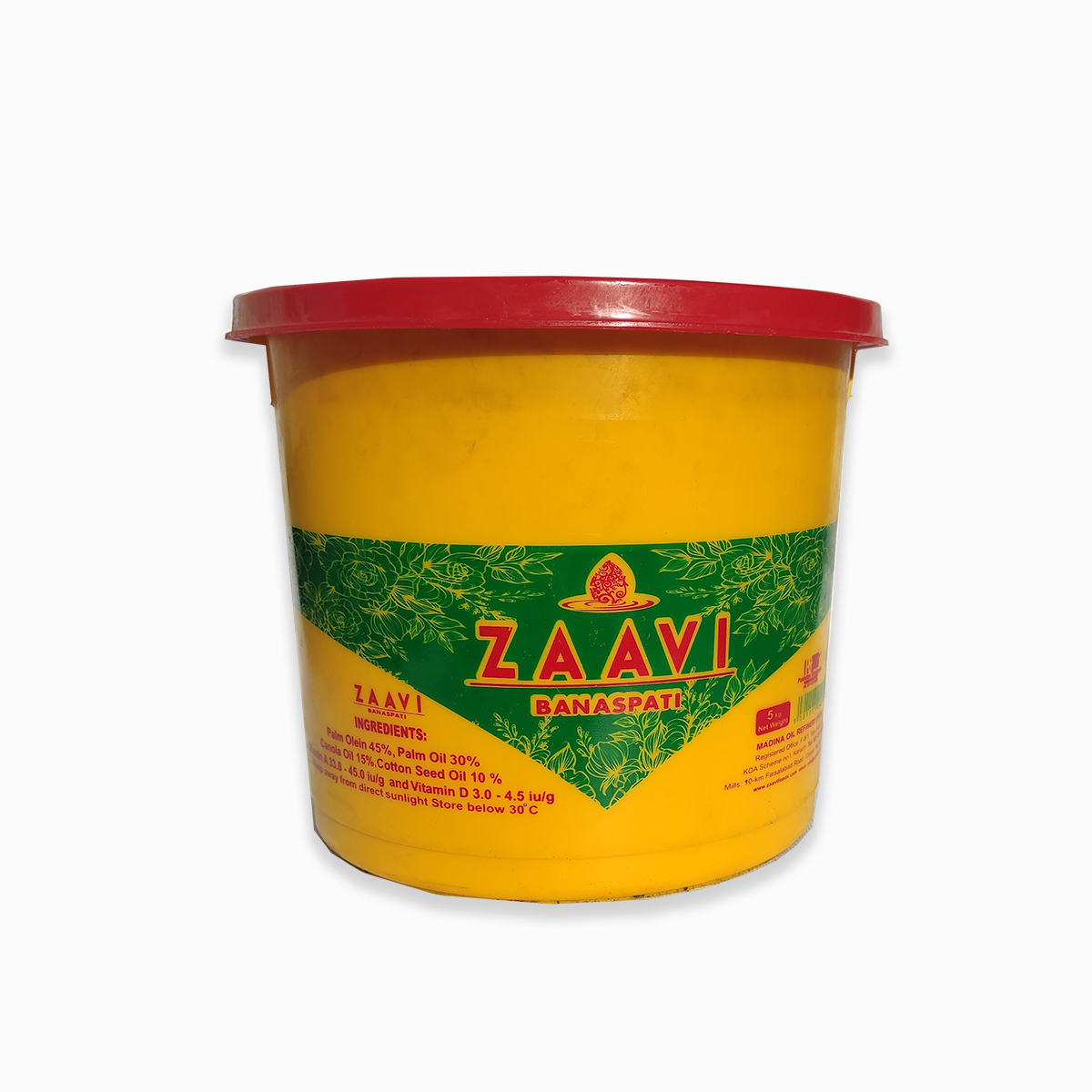 ZAAVI BANASPATI GHEE 5 KG BUCKET – Zaavicookingoil